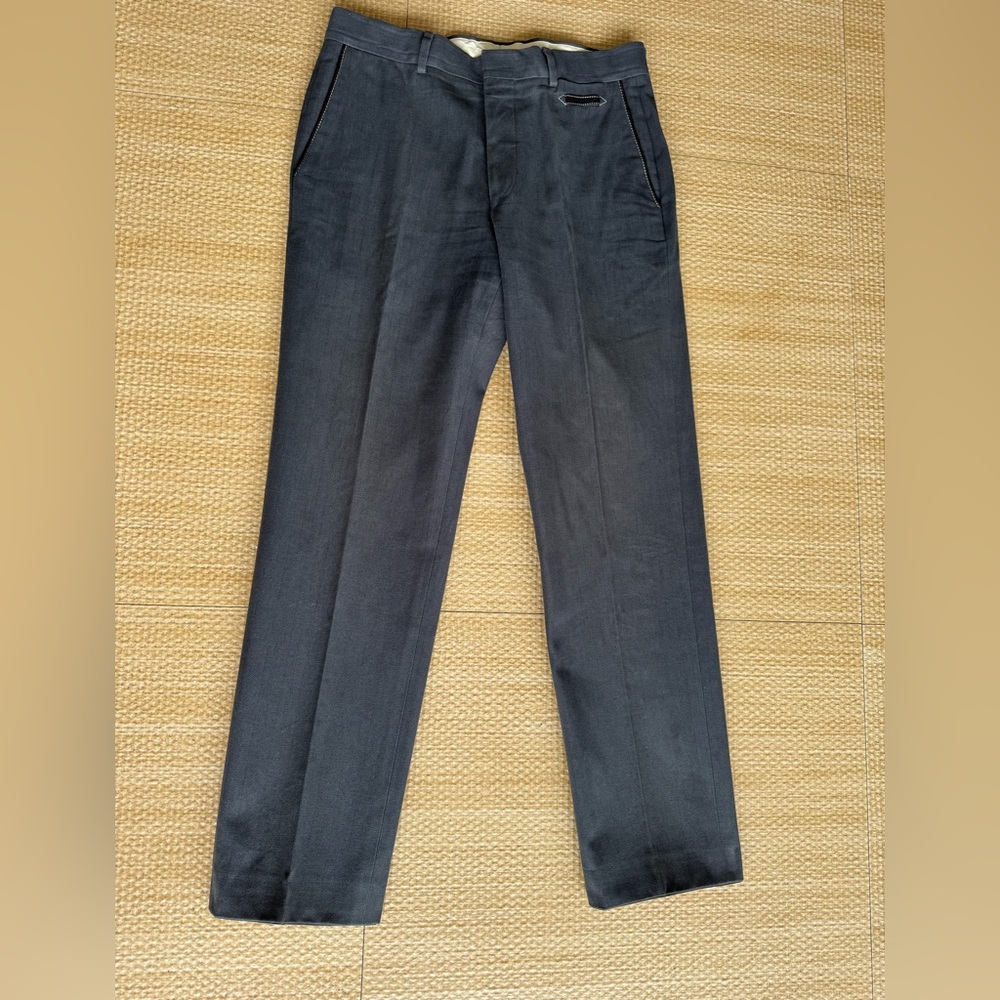 Hermes Men’s Trousers, Size 42, Gray.